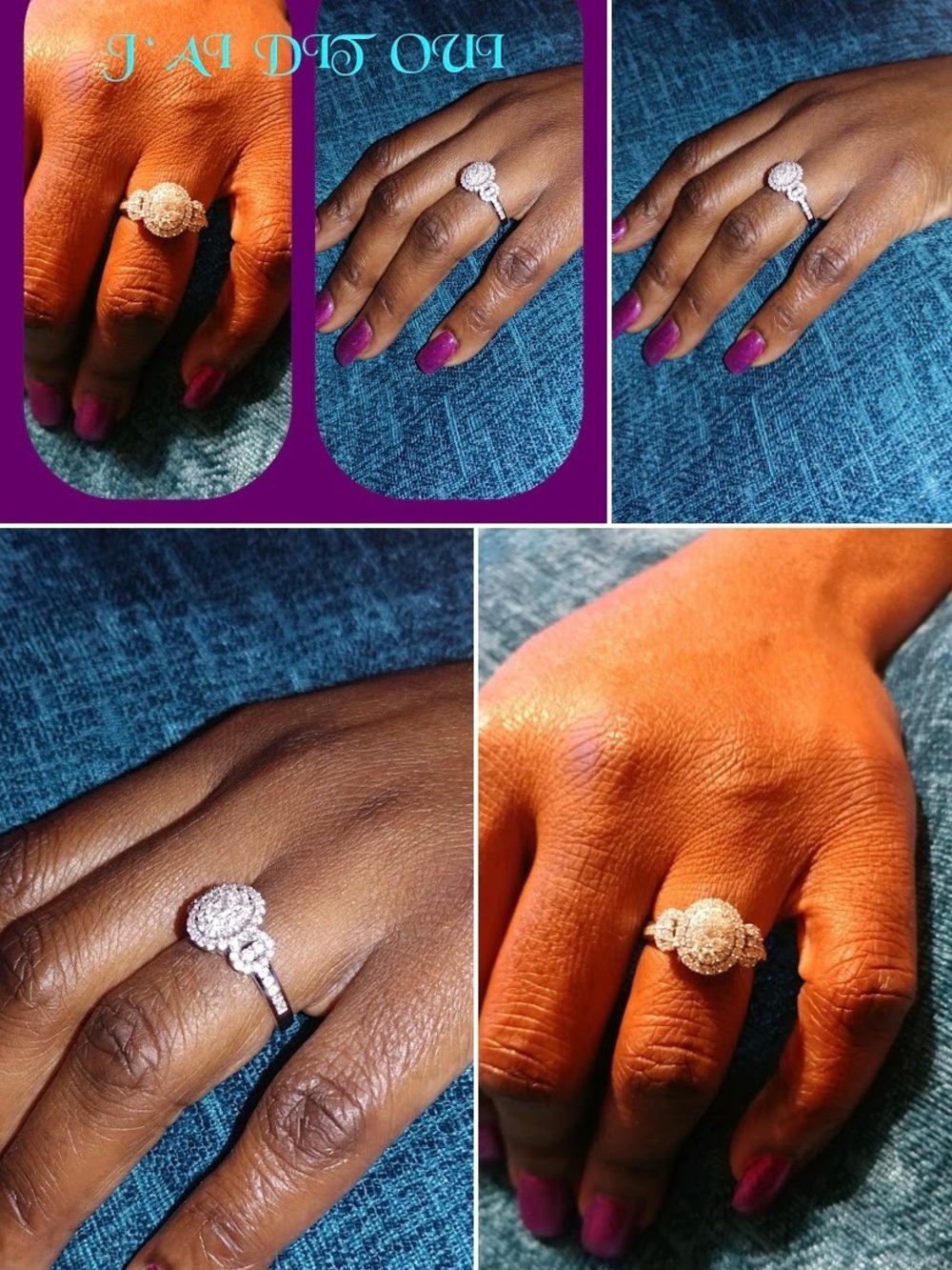 Classic Silver Halo Engagement Ring with Pink Accent